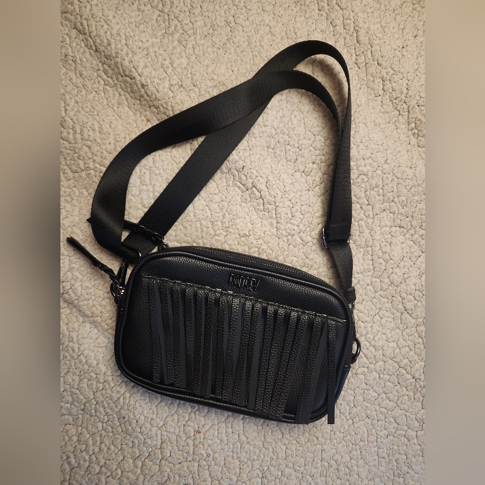 Rad Rev Black Fringe Crossbody Bag